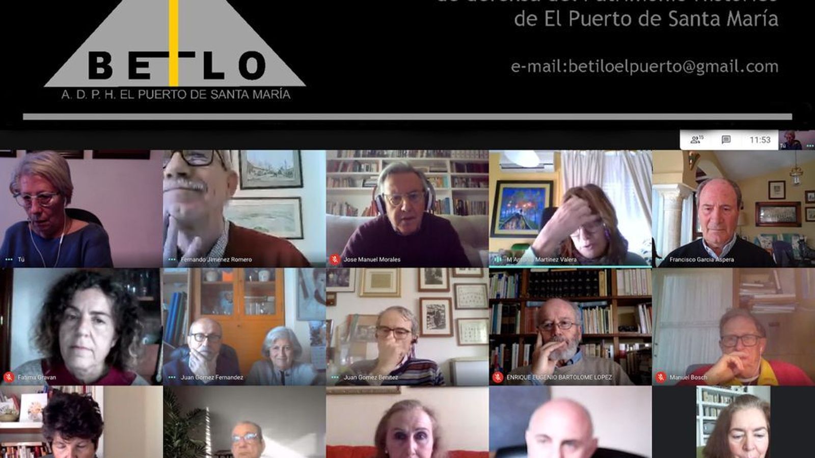 La asamblea general de Betilo, celebrada por videoconferencia.