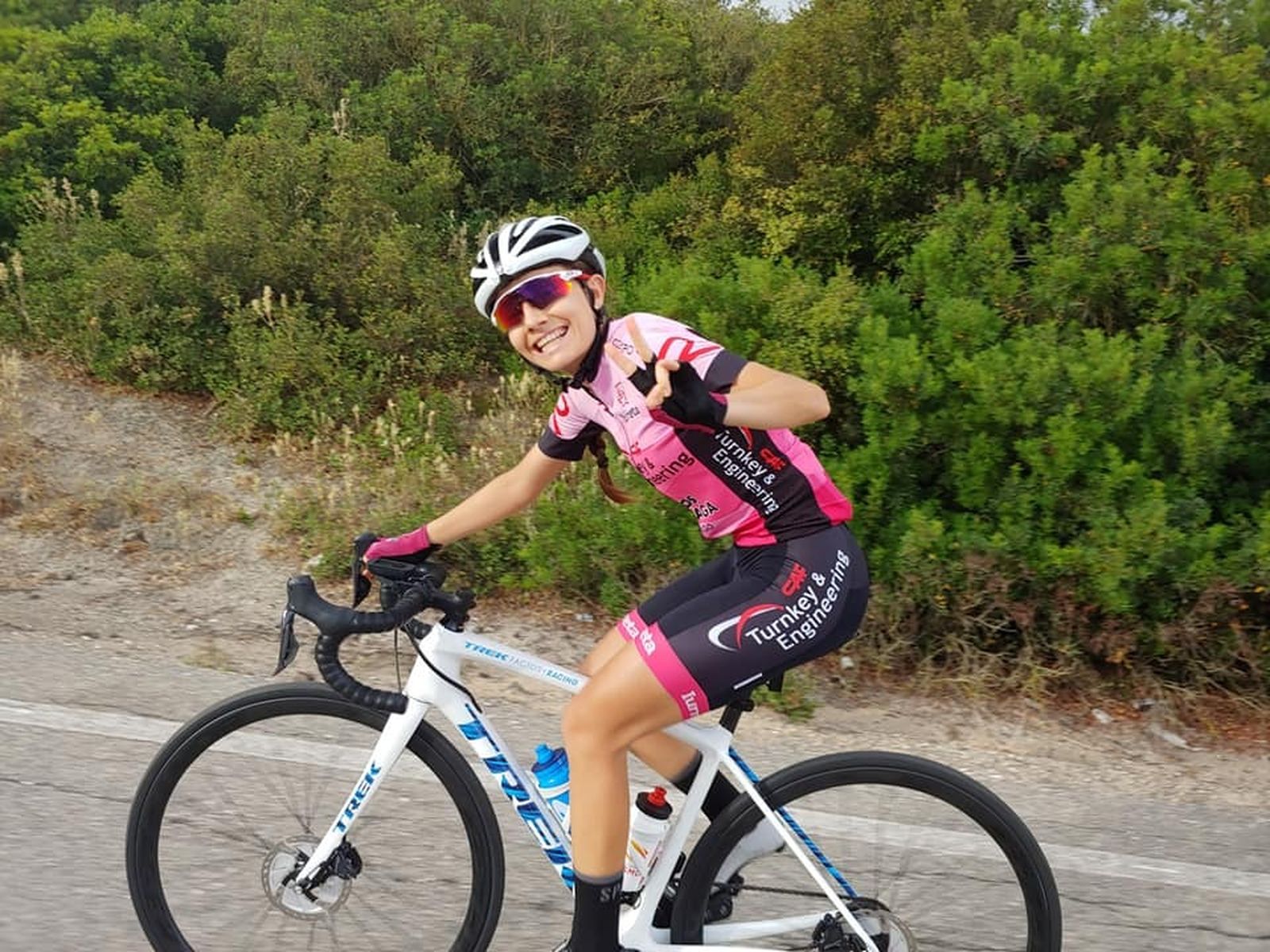 Julia Sánchez, con la selección española en el Campeonato de Europa júnior.