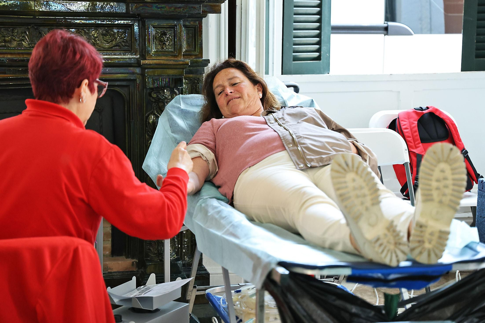 Imágenes de la primera macrocolecta de sangre de este año en Huelva