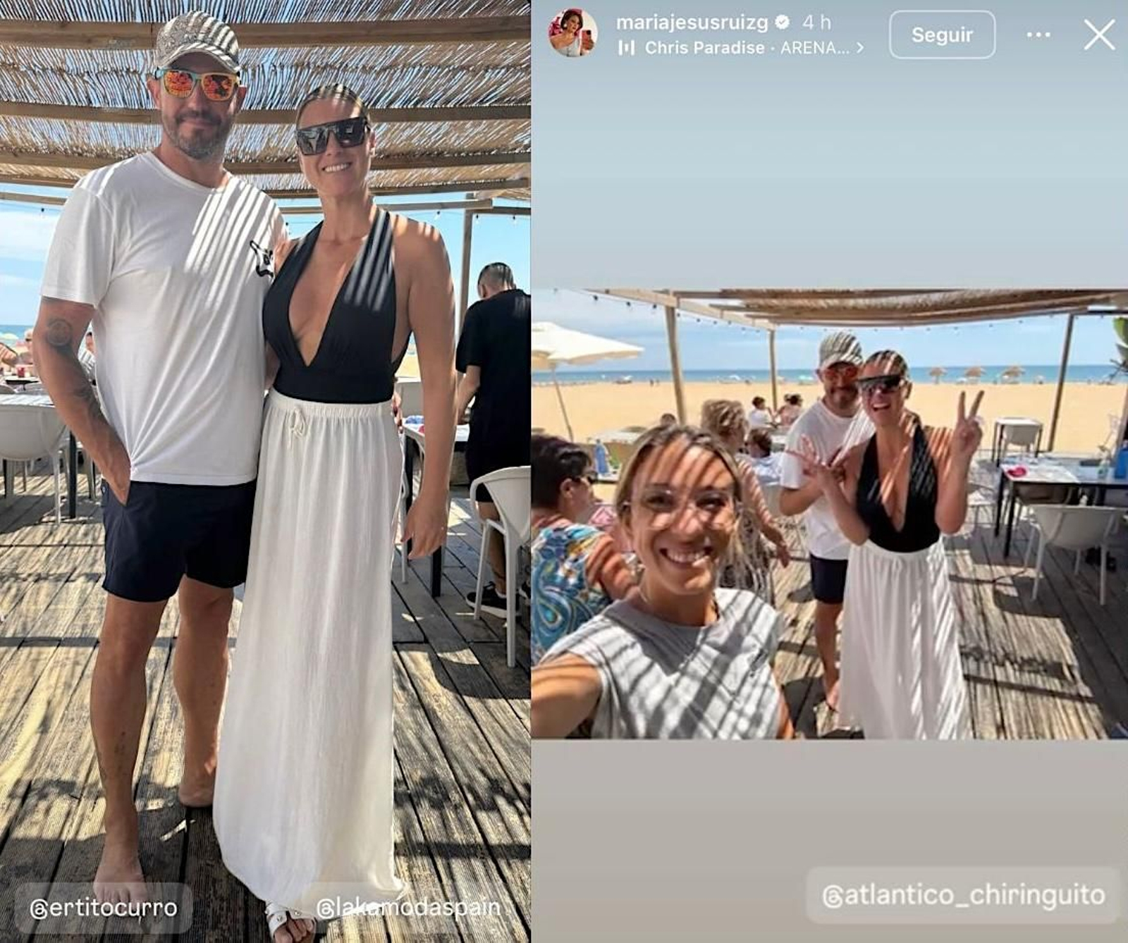 María Jesús Ruiz en Chiringuito Atlántico