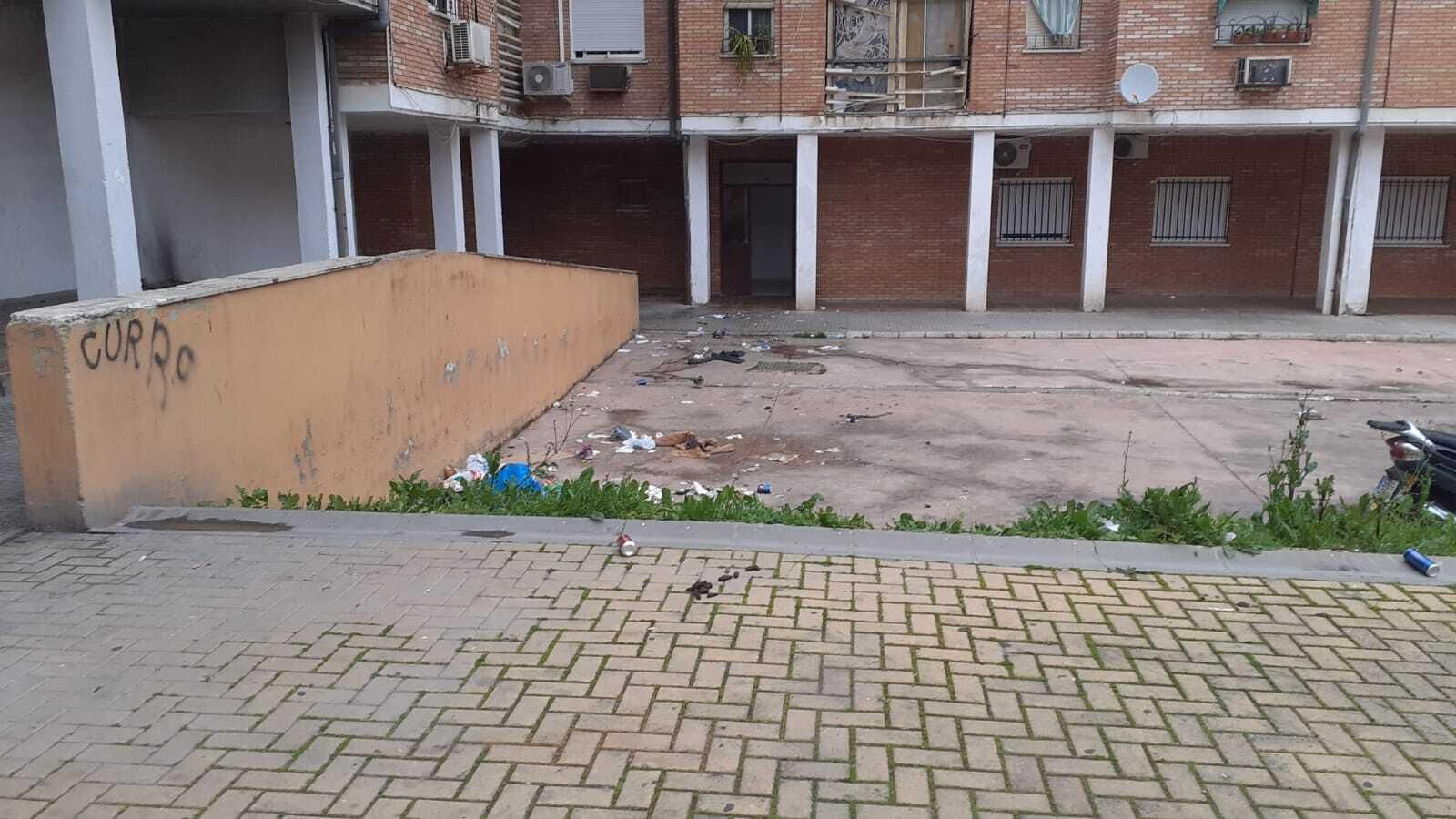 Estado en el que se encuentra una de las zonas de viviendas del barrio del Guadalquivir.