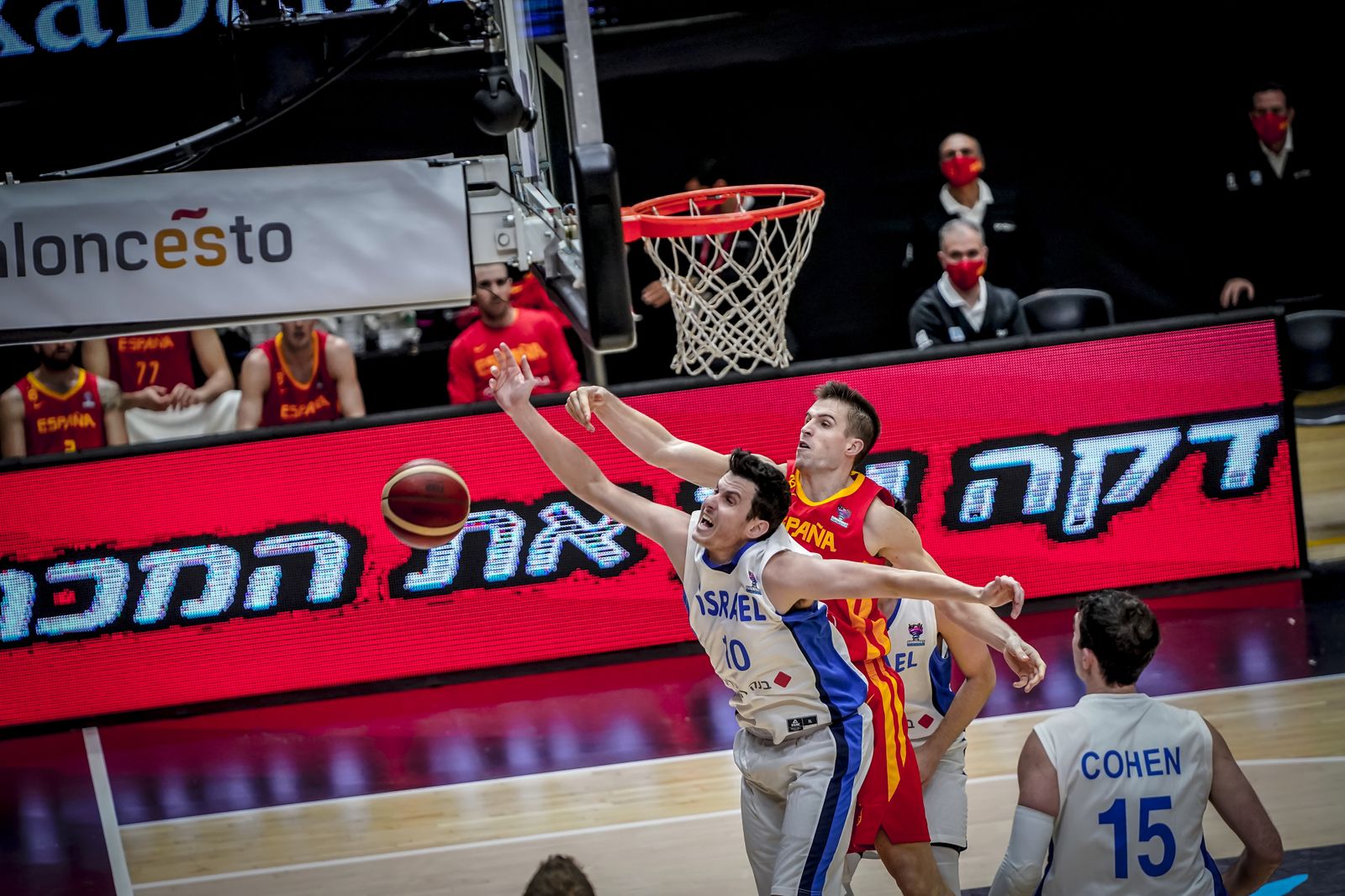 Las fotos de los jugadores del Unicaja en el Israel-España