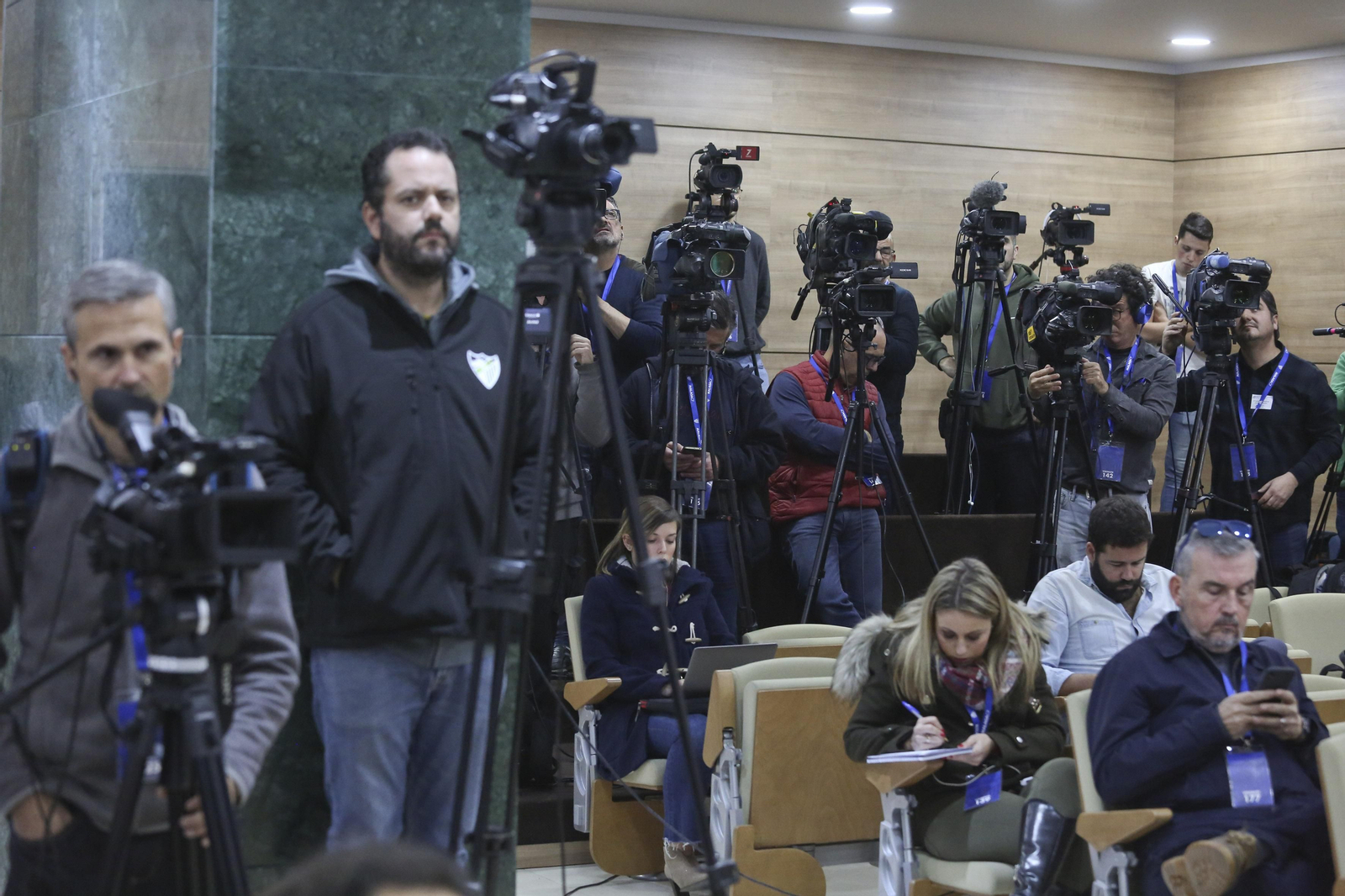 La rueda de prensa de Richard Shaheen, en fotos