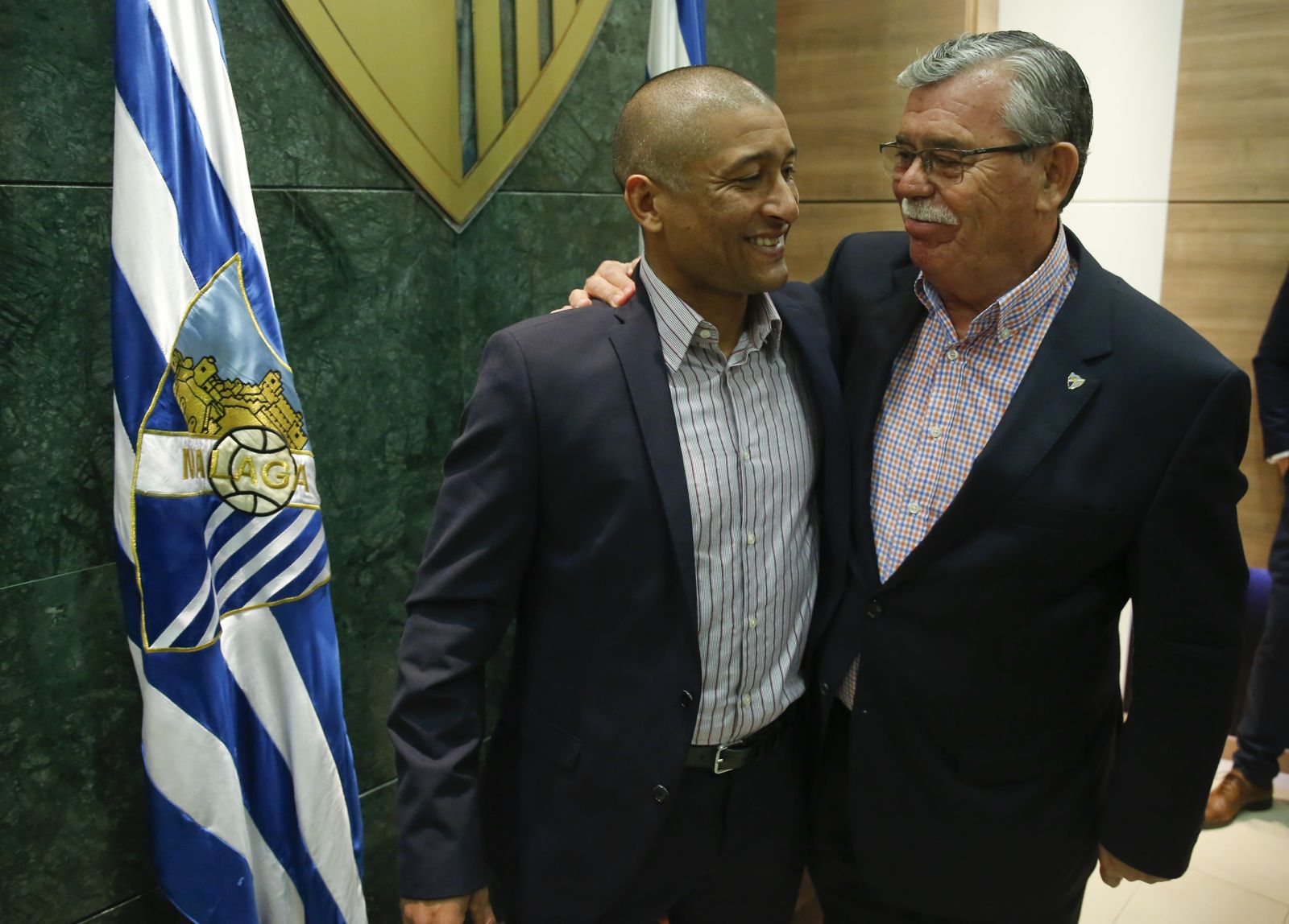 Presentación de Marcelo Romero como primer entrenador del Málaga CF