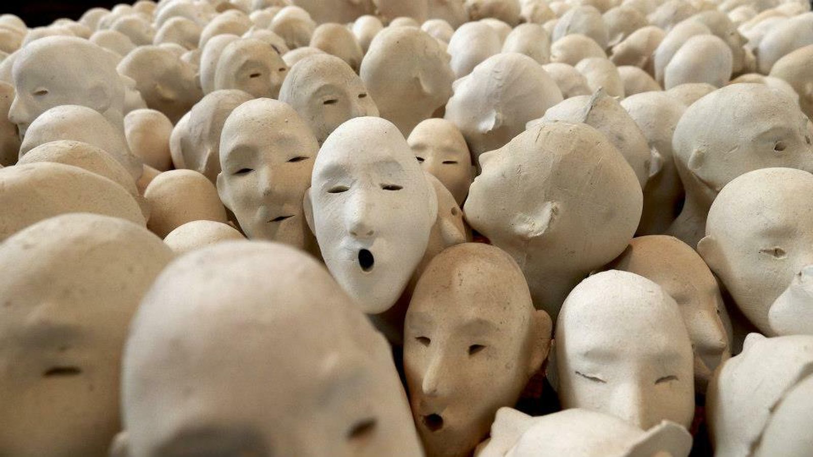 Cabezas blancas en el MAMBO, Bogotá.