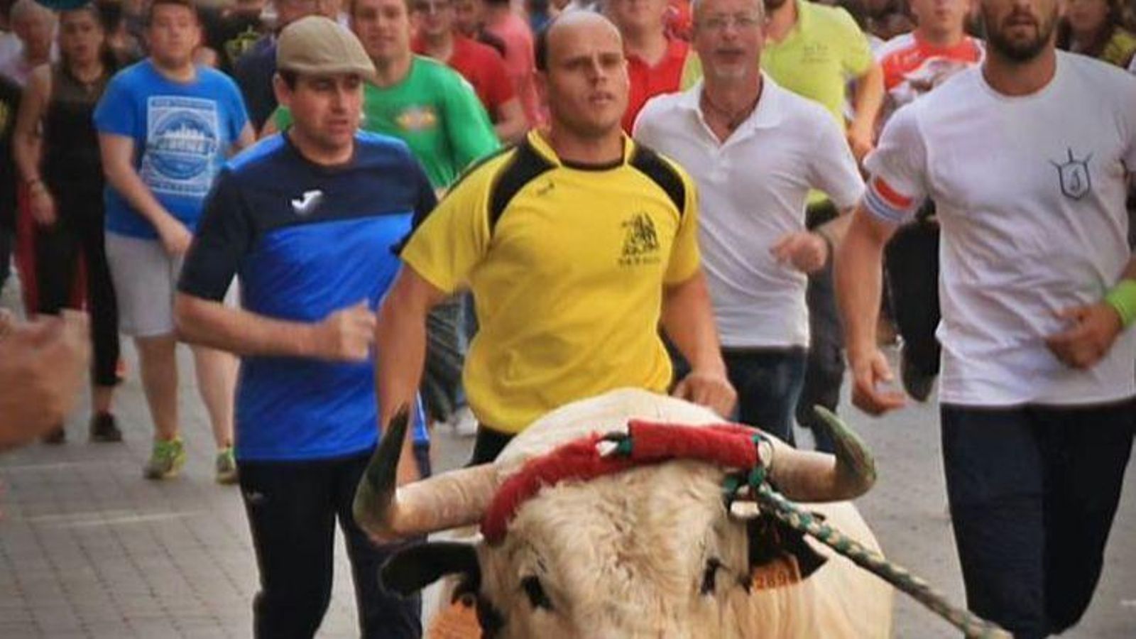 Antonio Sánchez durante una suelta en San Marcos.