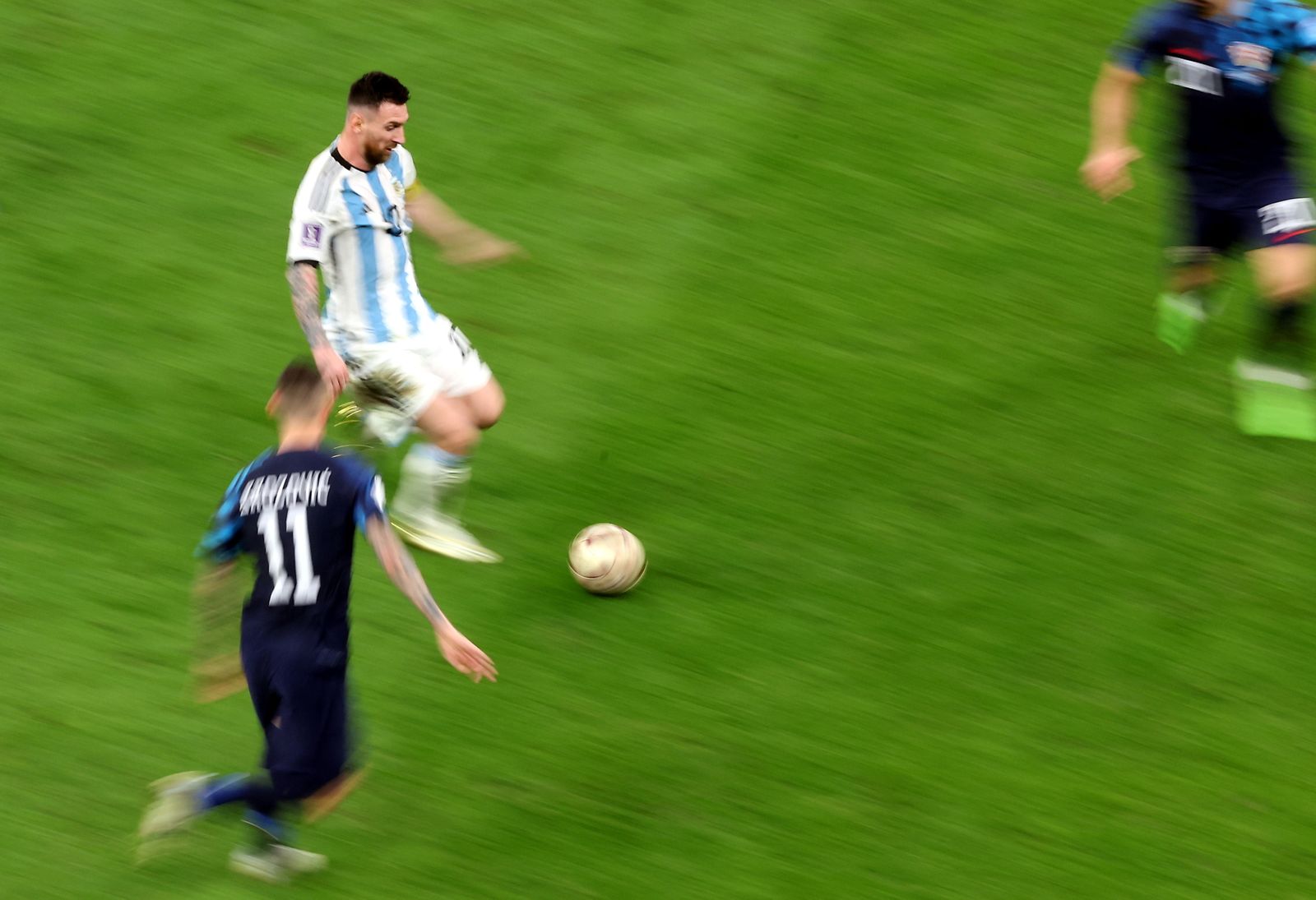 Las fotos de Messi contra Croacia