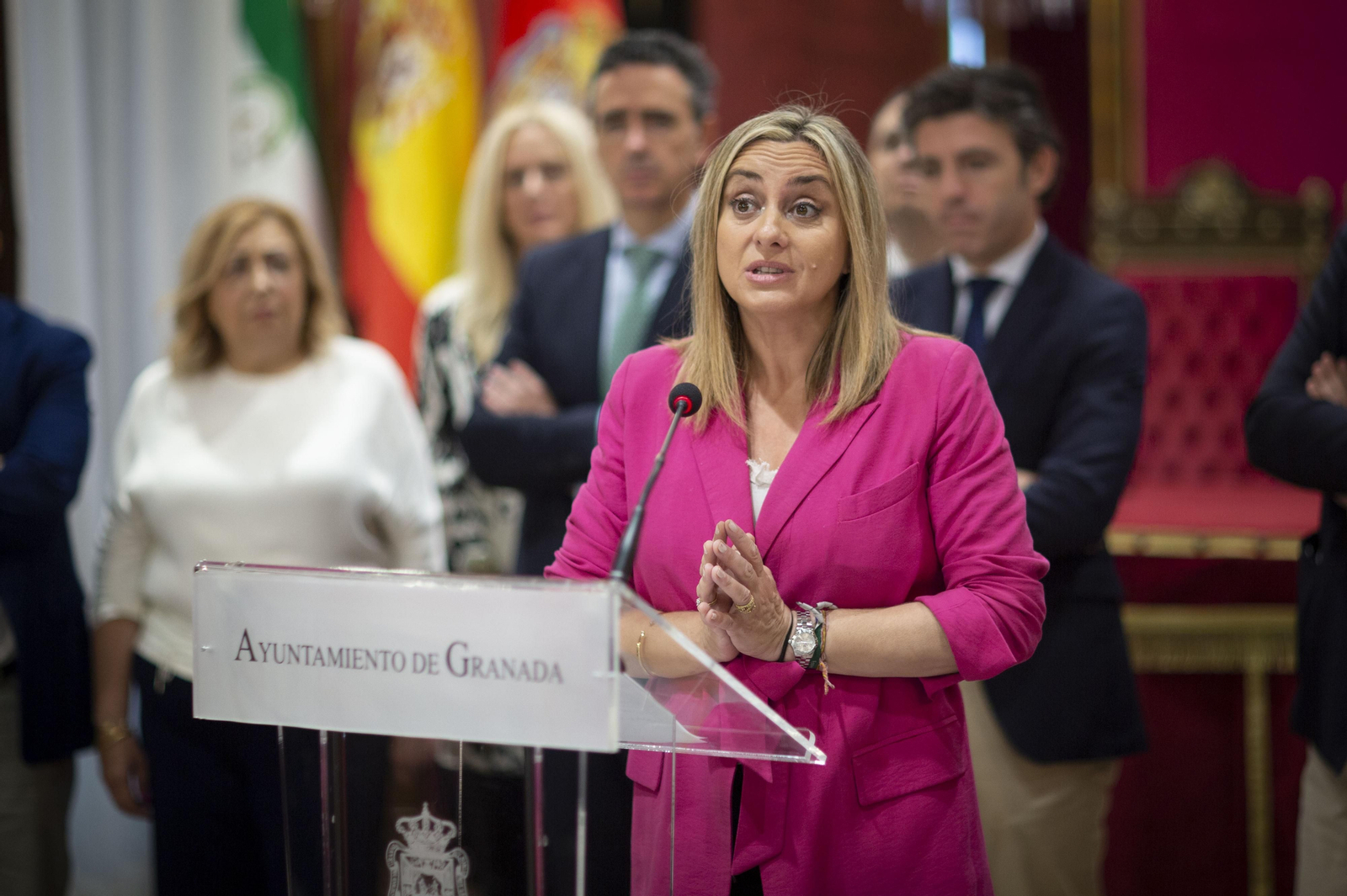 La alcaldesa de Granada, Marifán Carazo, en una comparecencia reciente.