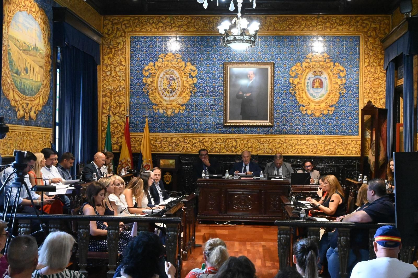 El Pleno del Ayuntamiento de Algeciras, este viernes.