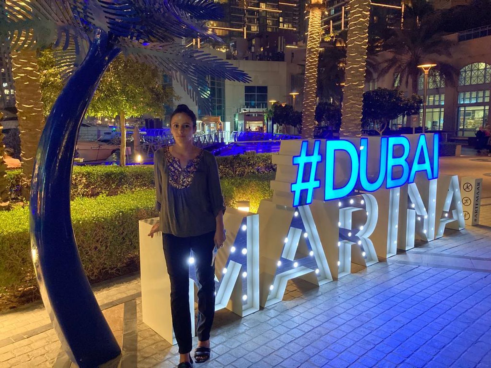Mercedes Cárdenas en Dubái, en una fotografía tomada hace unos meses.