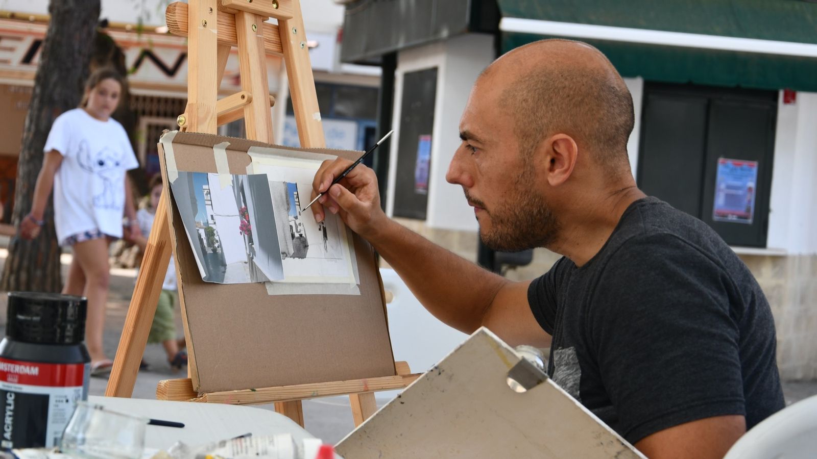 Una de las exhibiciones de los talleres municipales