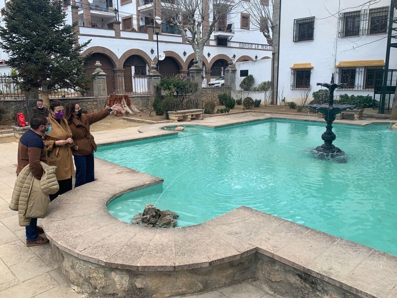 Fuente de la Alameda del Tajo recuperada.