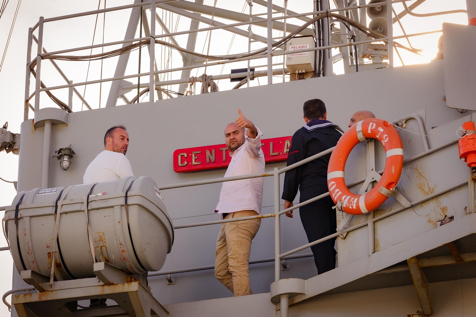 Imágenes del patrullero Centinela en el Muelle de Levante