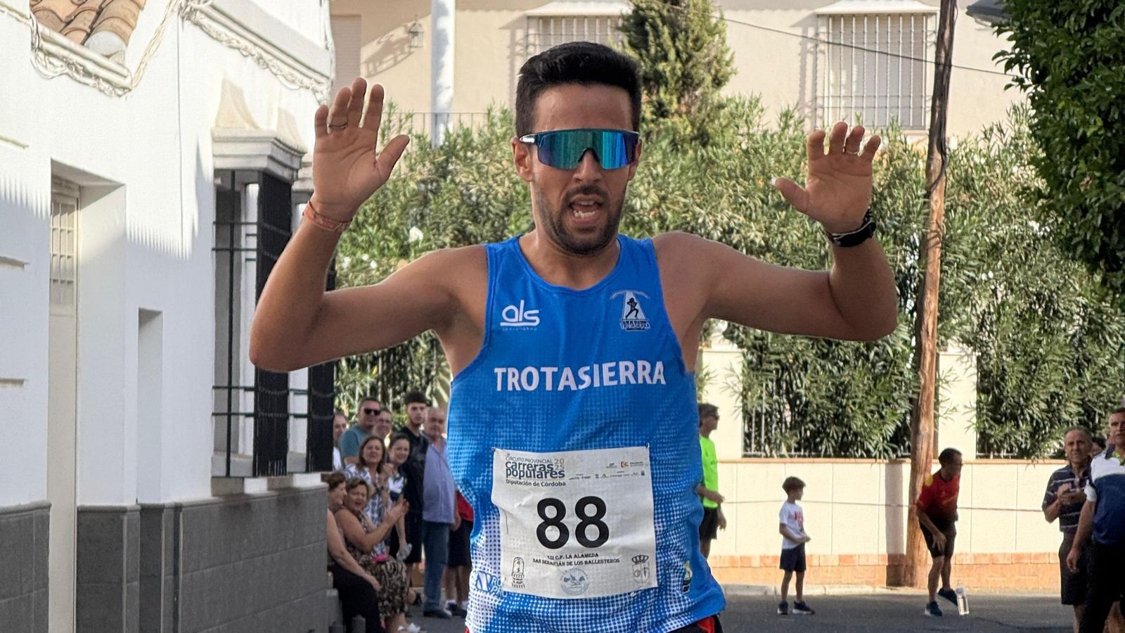 José Said Kiamouch, a su entrada a meta.