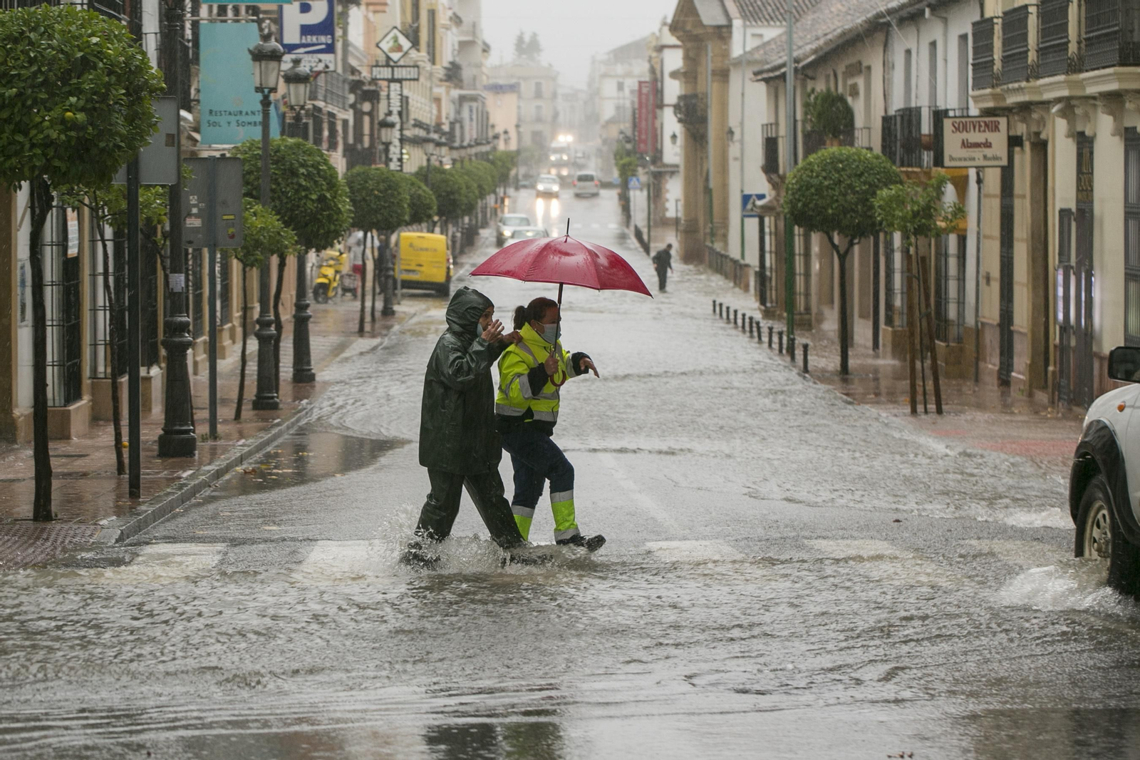Las fotos de las inundaciones en Ronda