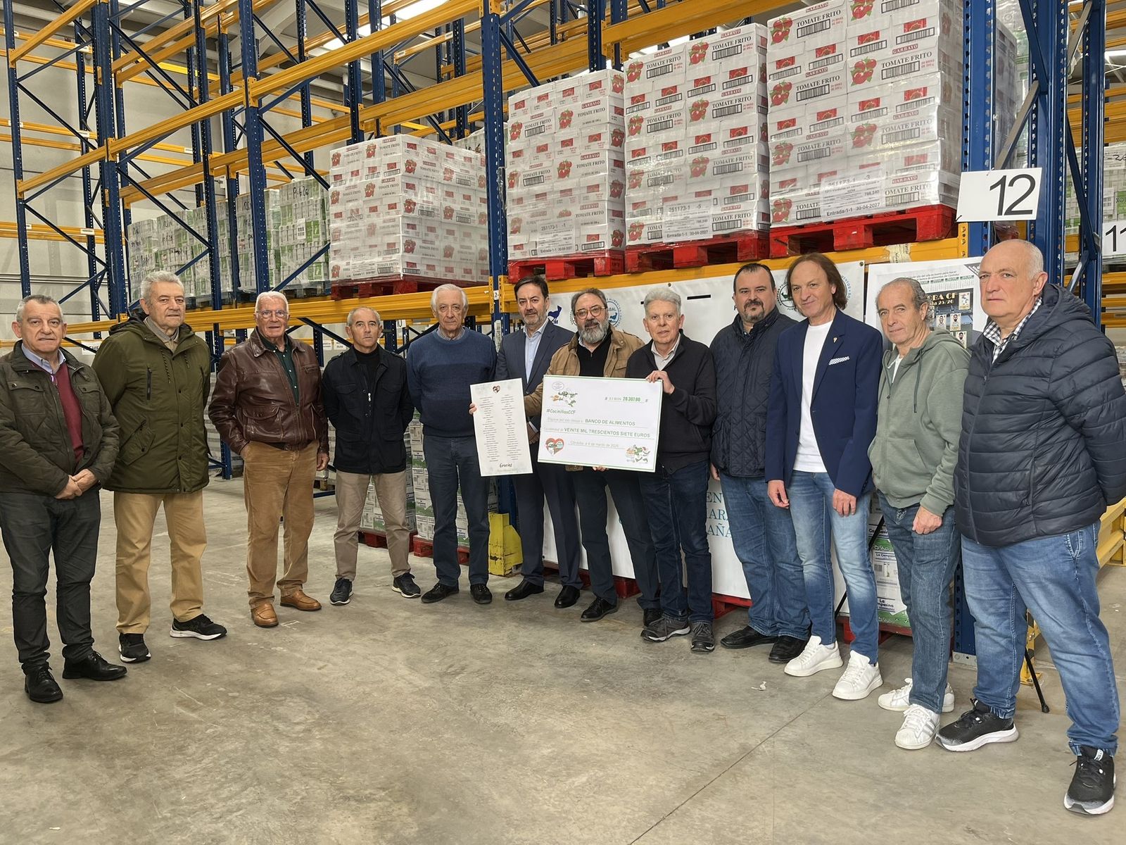Un momento del acto celebrado este miércoles en el Banco de Alimentos.