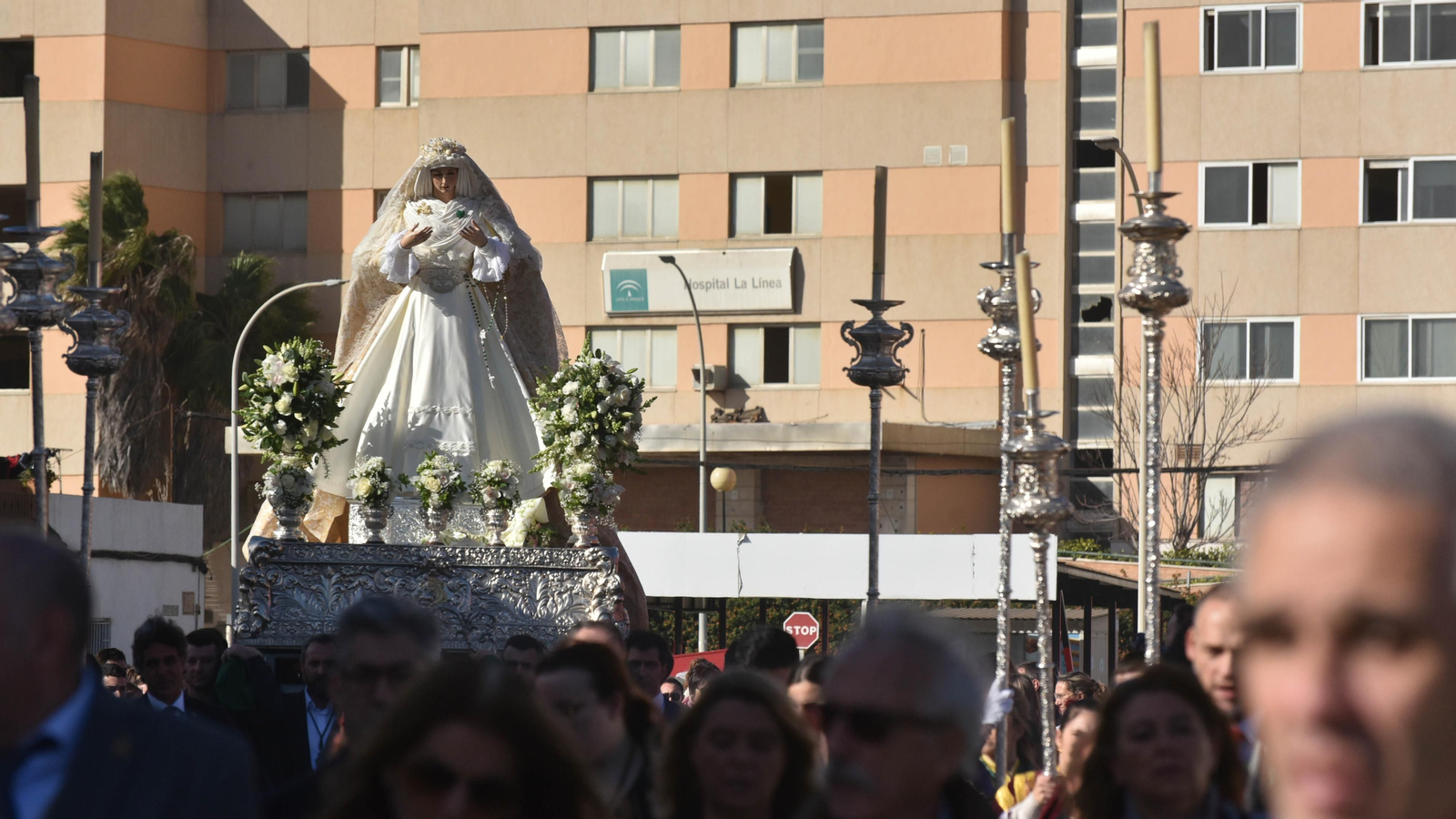 La vuelta de la Virgen de la Esperanza a La Línea, en imágenes