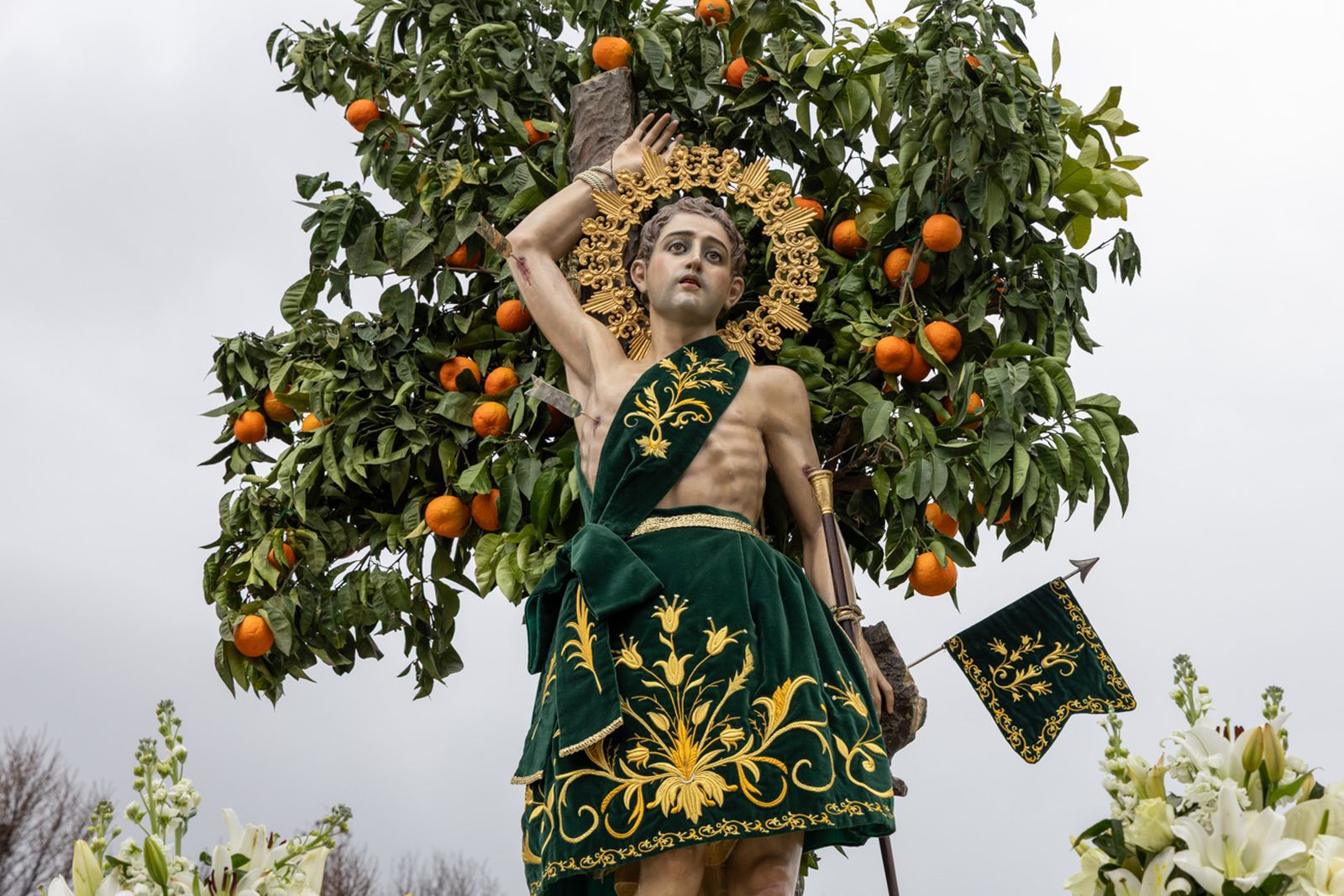 Solemne procesión de San Sebastián en La Guardia de Jaén