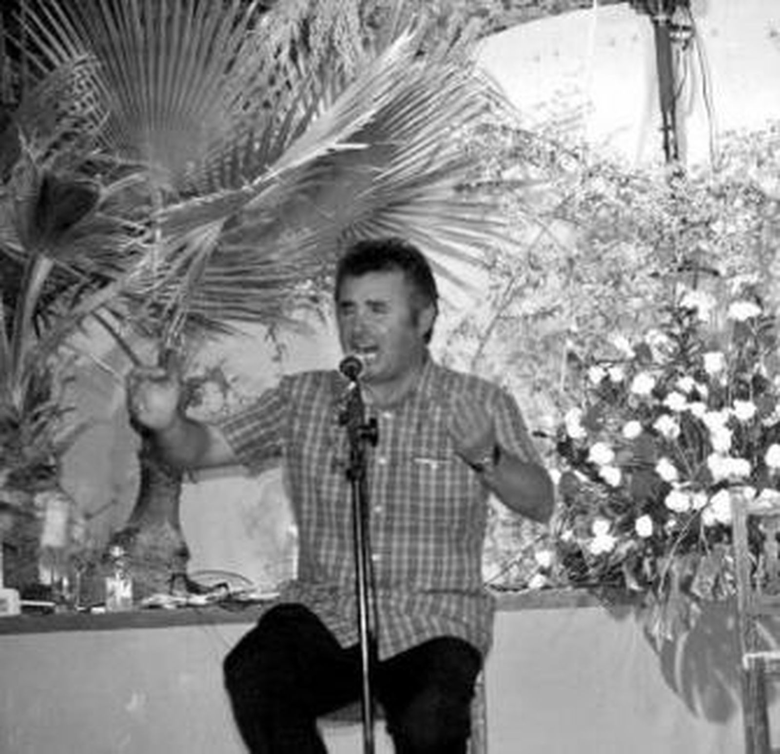 Antonio Porcuna, durante la actuación en el festival de Loja.