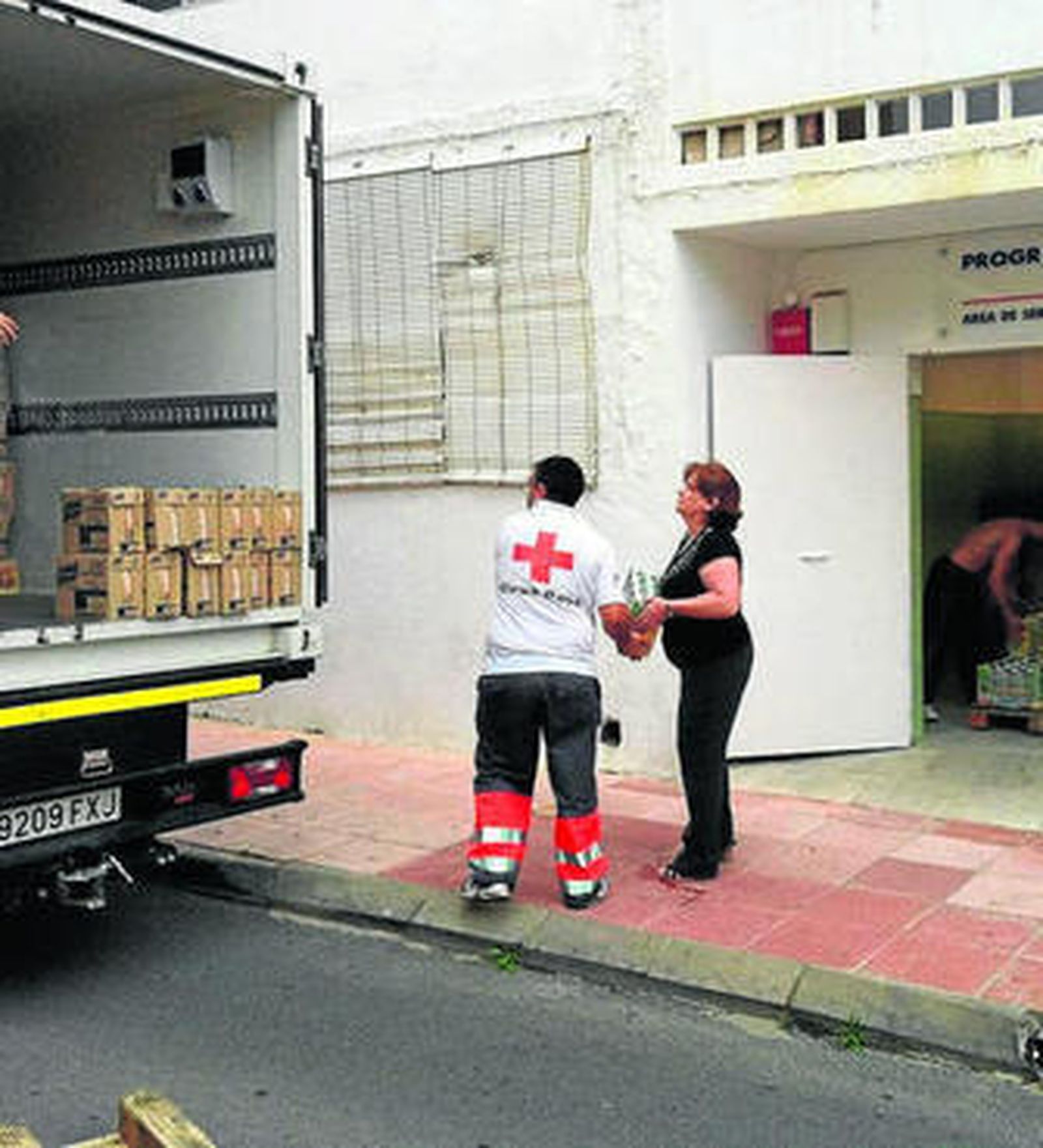 El Centro de Transeúntes proporciona comida a los necesitados.
