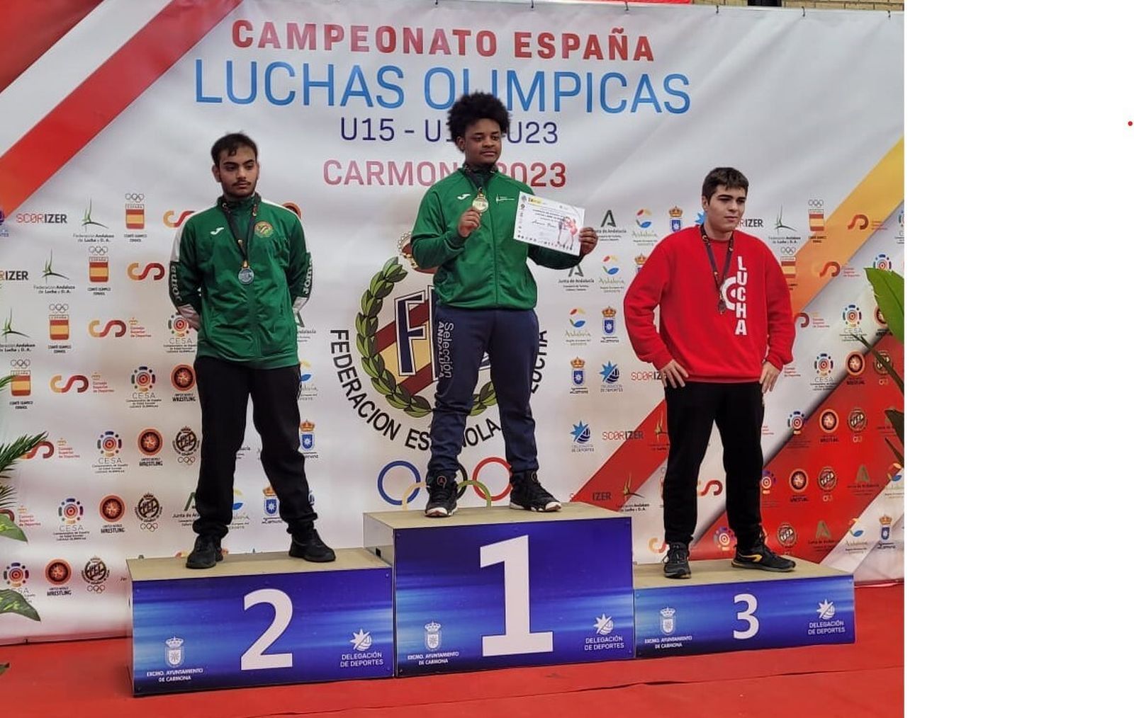 Wilber Asencio, en lo más alto del podio