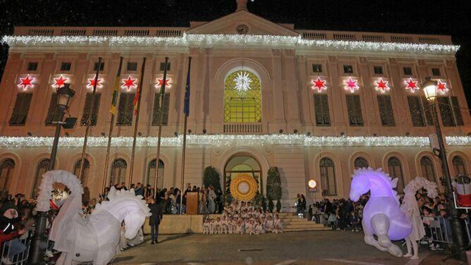 Una imagen de archivo del acto de encendido del alumbrado extraordinario