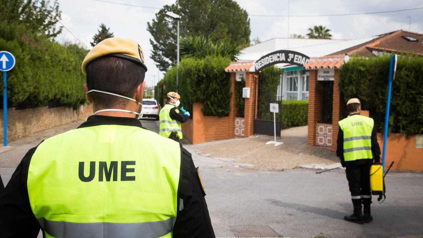La UME en una residencia de mayores.