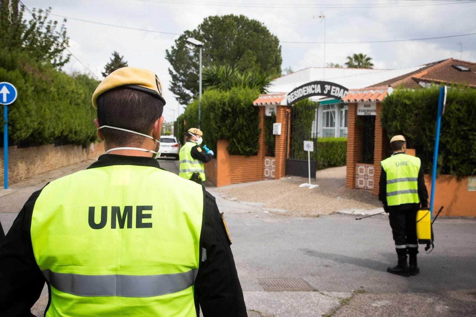 La UME en una residencia de mayores.