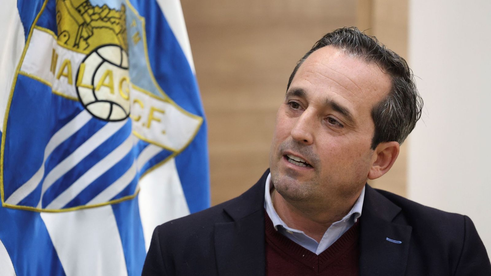 Las fotos de la entrevista con Kike Pérez, director general del Málaga CF