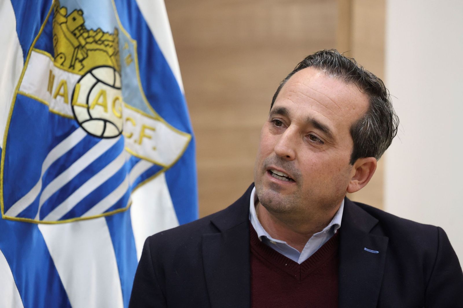 Las fotos de la entrevista con Kike Pérez, director general del Málaga CF