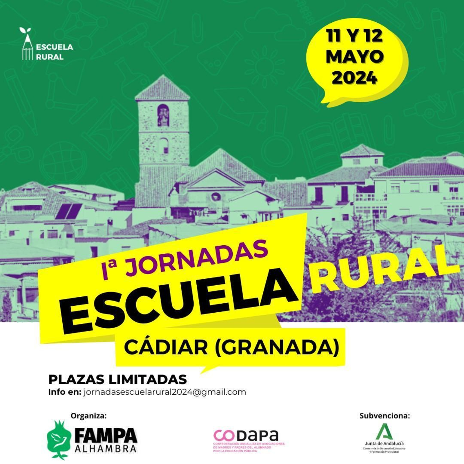 Cartel de la Escuela Rural