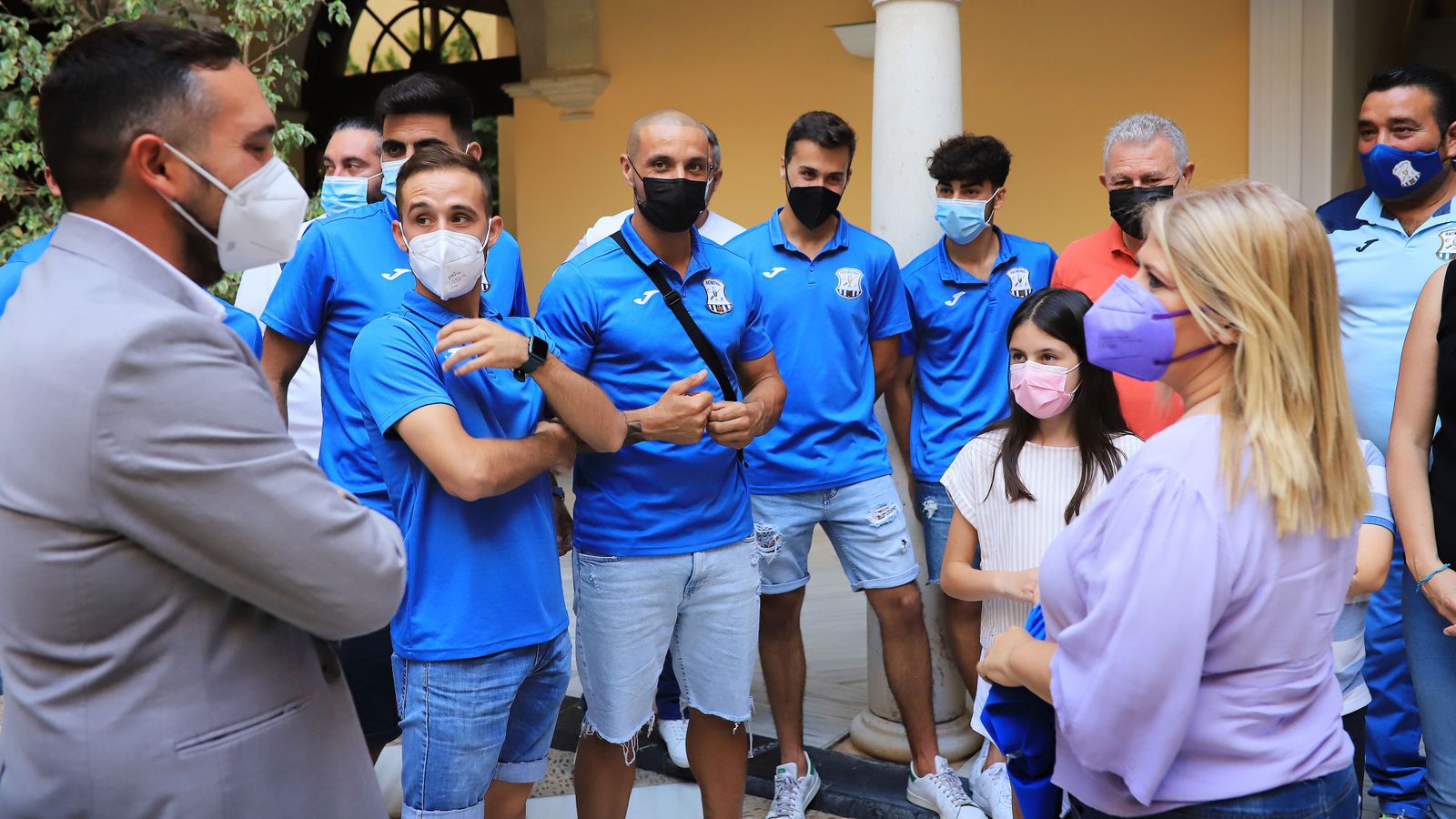 La alcaldesa recibe al Jerez Industrial por su ascenso a División de Honor