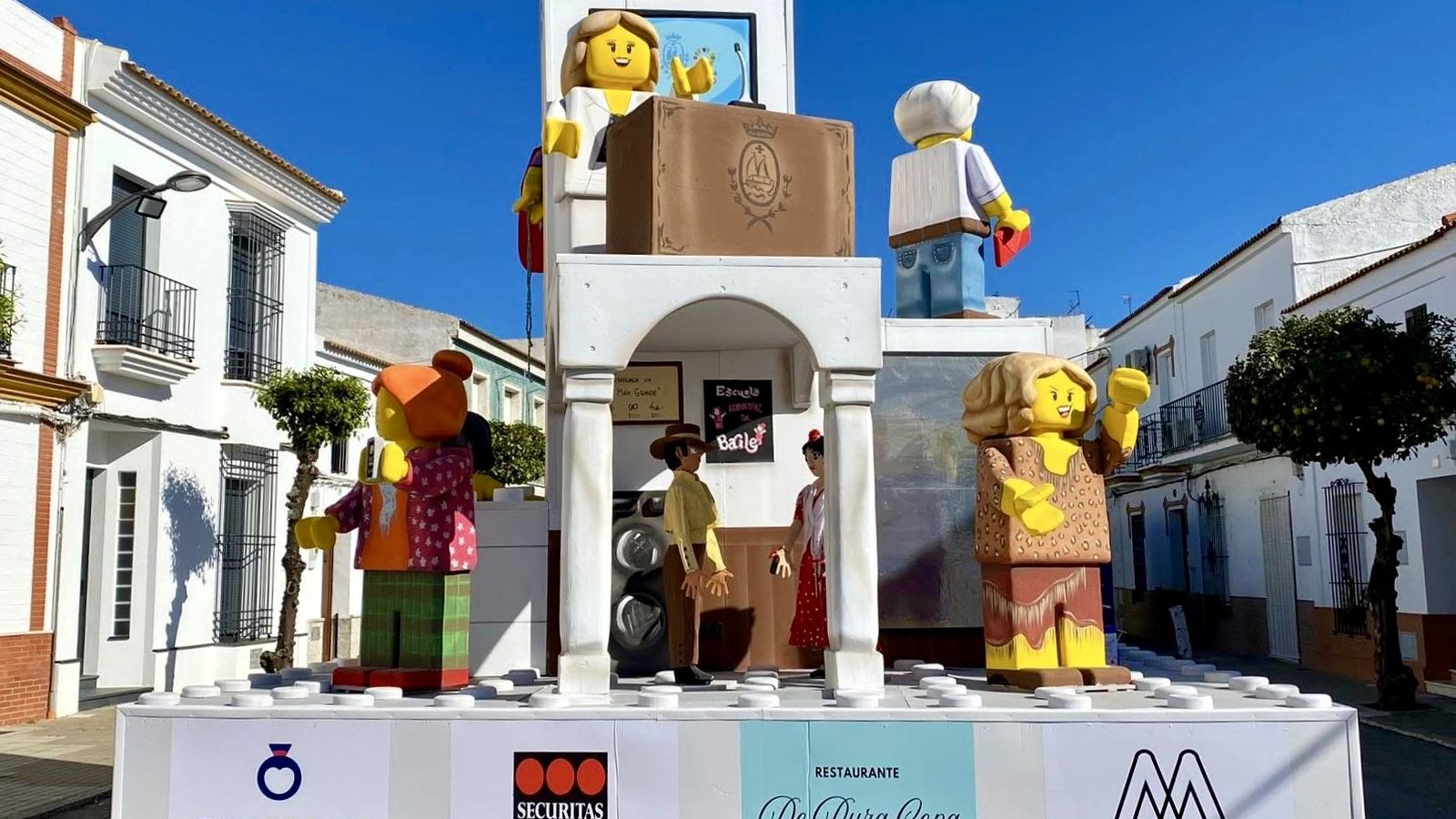 Fallas del pasado año 2025, el consistorio versión LEGO
