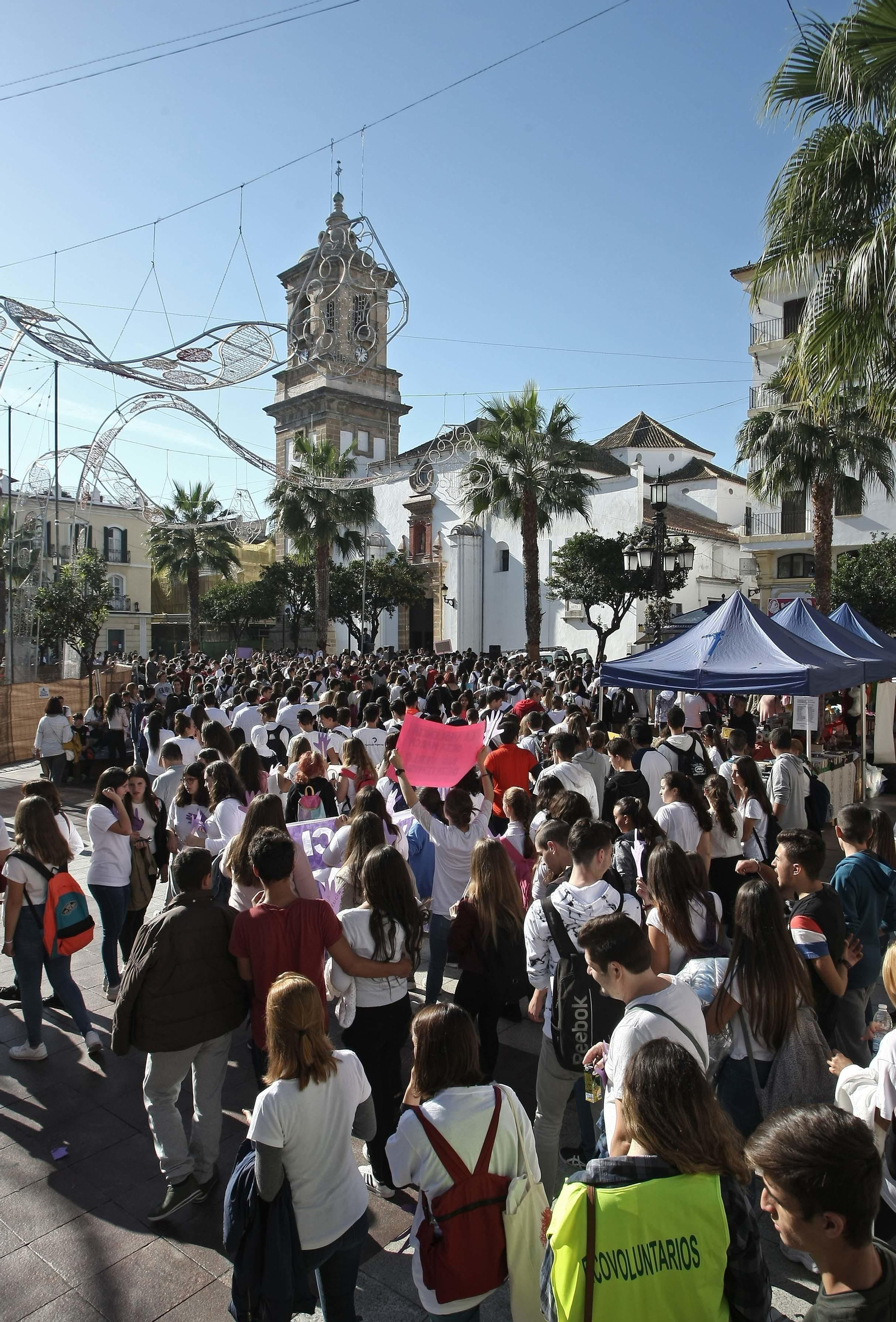 Manifestación contra la violencia de género en Algeciras