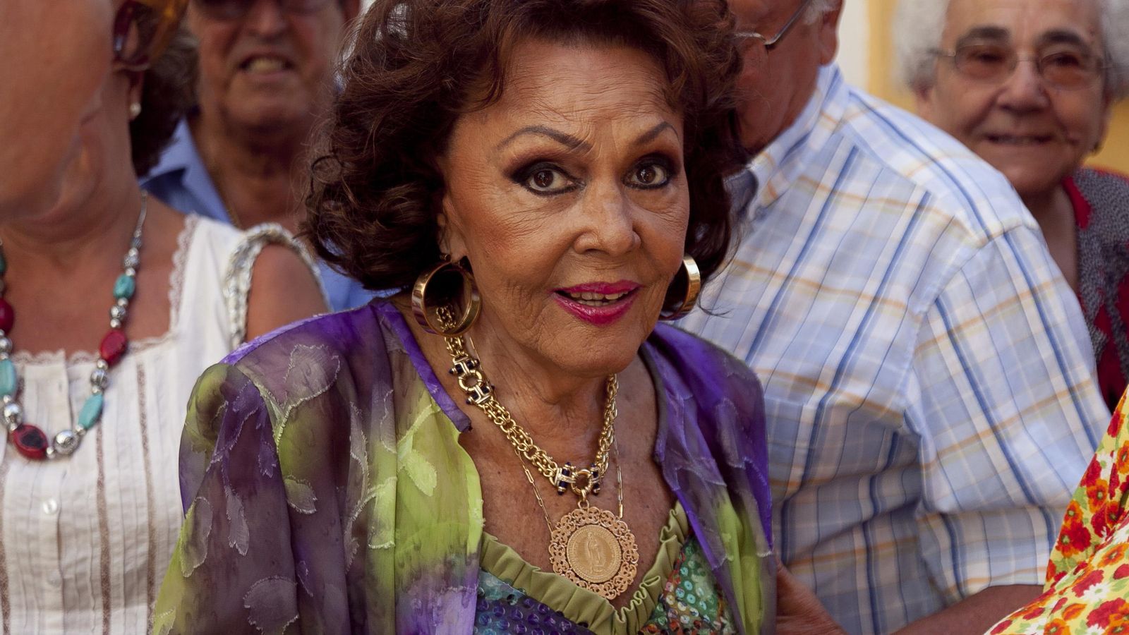 Paquita Rico en un homenaje en Triana