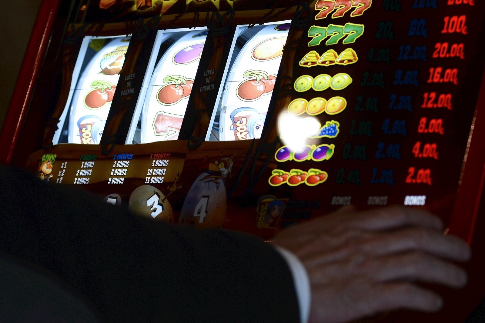 Máquina tragaperras.