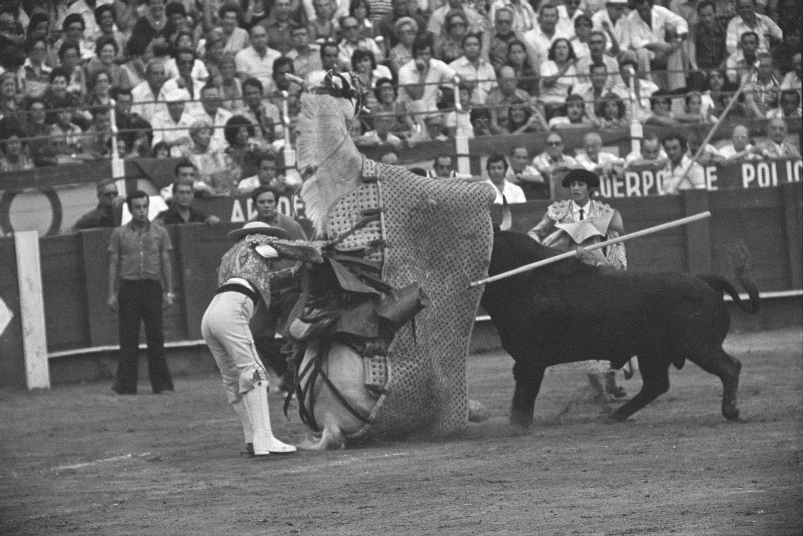 Durante una de las corridas de toros en Málaga