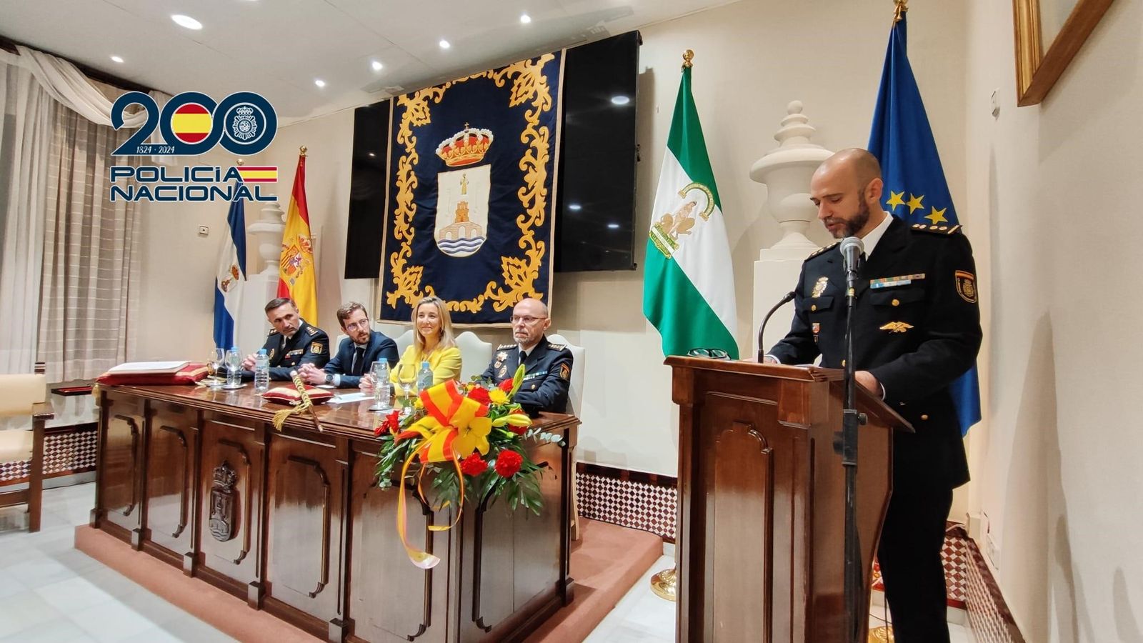 Elías Manuel Navarro Dorado, el día que tomó posesión de su cargo.