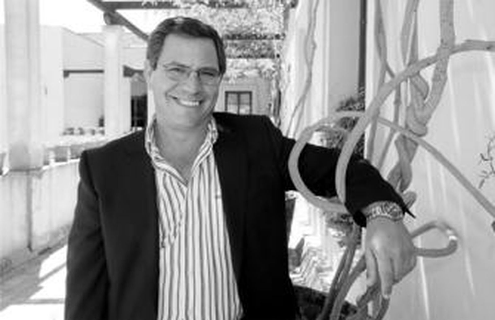 Bernardo Villar, en dependencias municipales poco después de la entrevista.