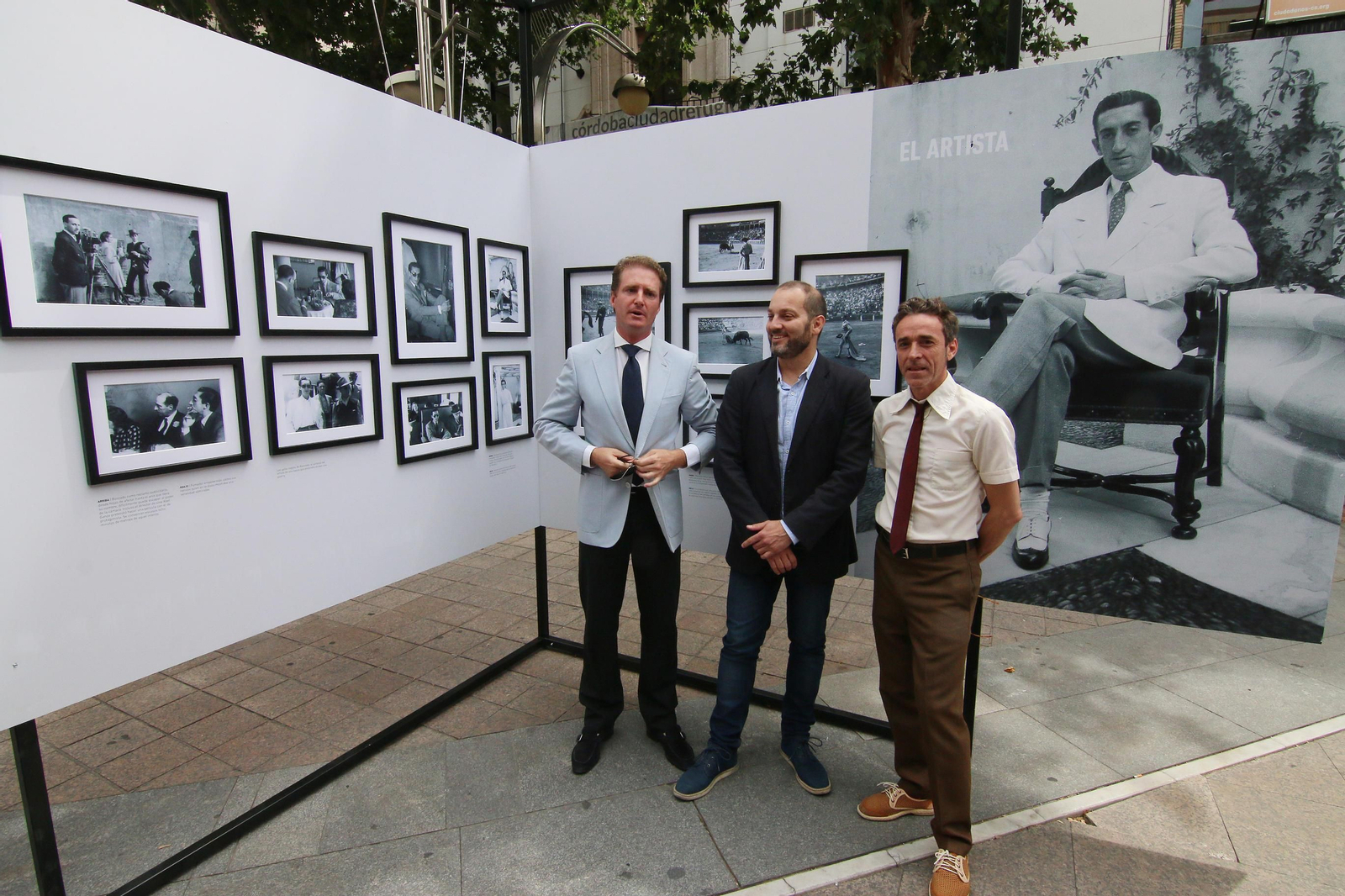 José Luis Moreno, David Luque y Fernando González Viñas, ayer.