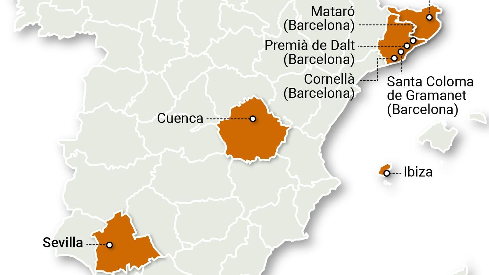 Ciudades de España donde hay serenos
