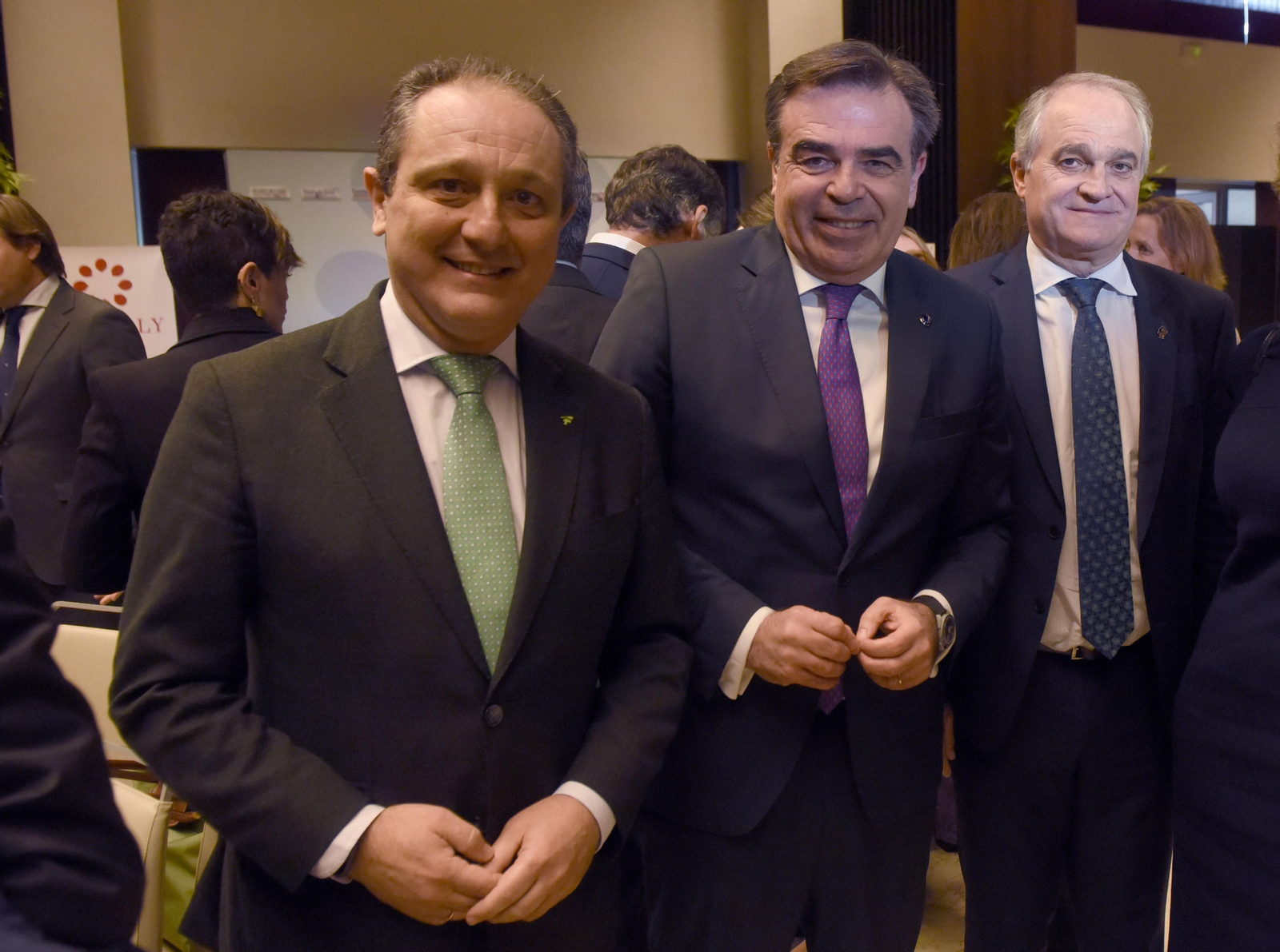Juan Pedro Rísquez, Margaritis Schinas y Antonio Mingorance
