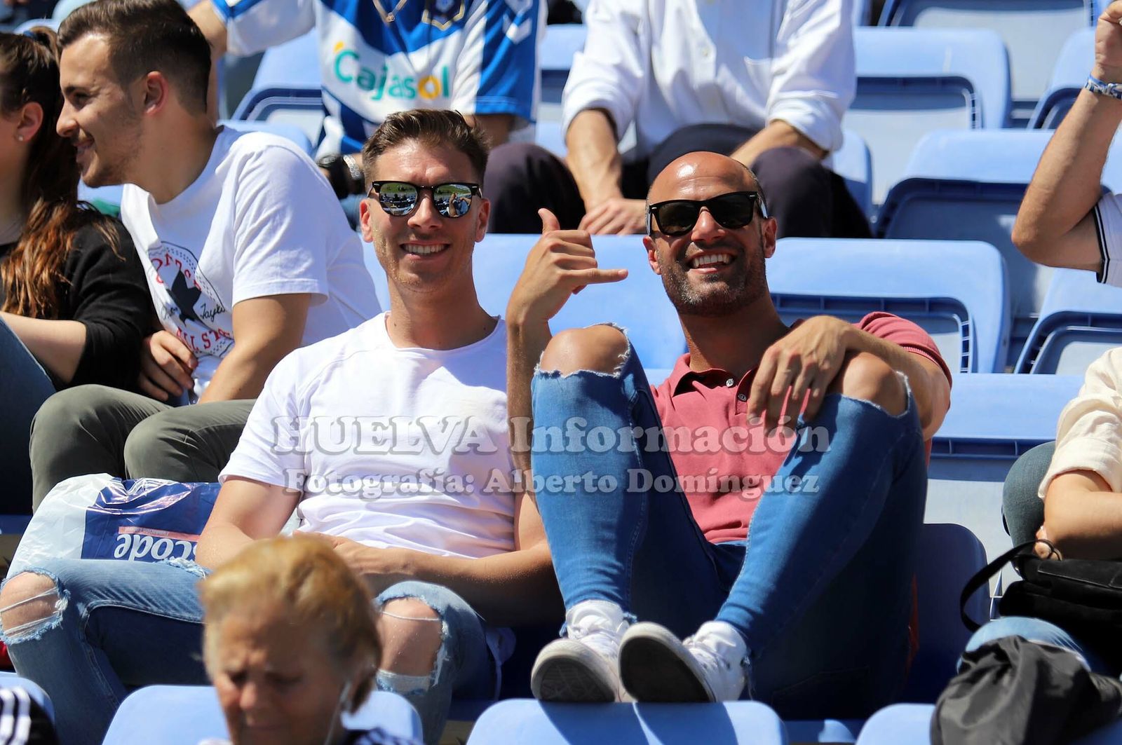 Imágenes del mejor ambiente del Recreativo de Huelva - Talavera