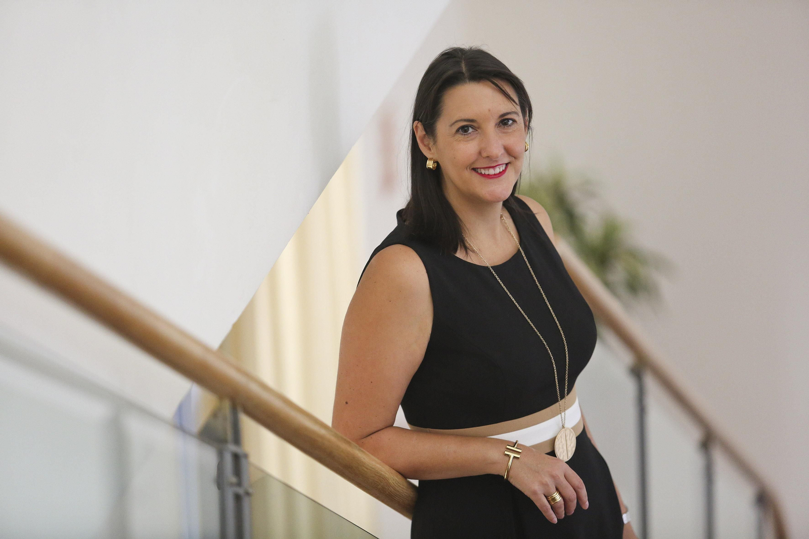 Elena Gil Lizasoain, ayer en el Rectorado de la Universidad de Málaga.