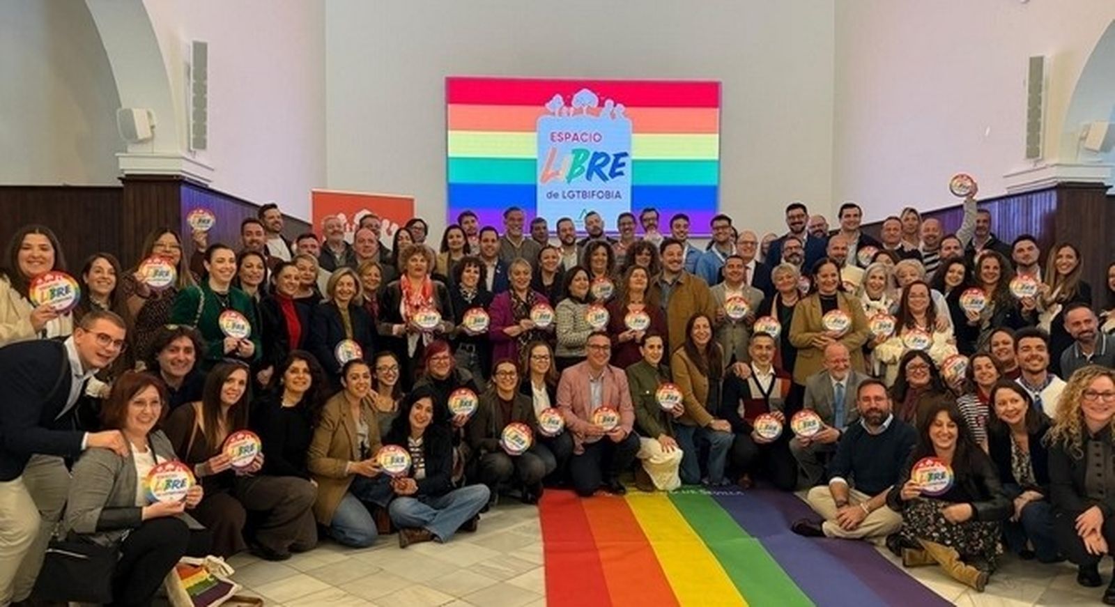 Acto de entrega del distintivo.