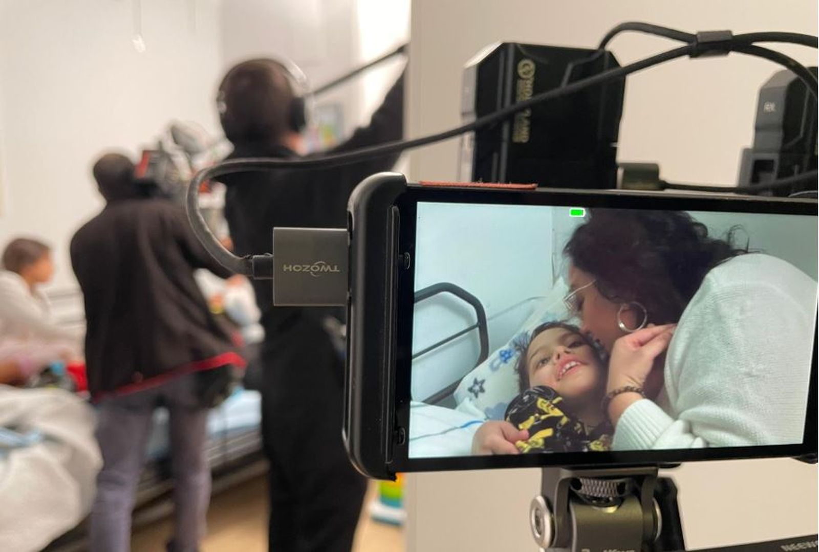 Un momento del rodaje del documental 'Perfectamente imperfectos', por el director Jesús Sotomayor.