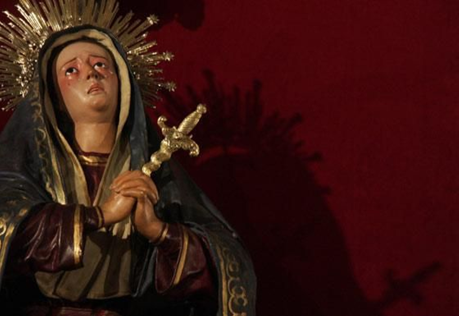 Dolorosa de la Escuela de Cristo, obra de Cristóbal Ramos.

Foto: Belén Vargas