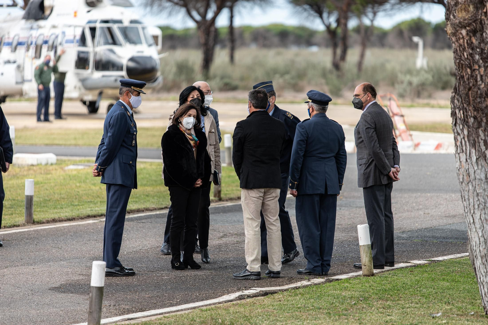 Imágenes de la visita de la Ministra de Defensa Margarita Robles a las instalaciones del INTA