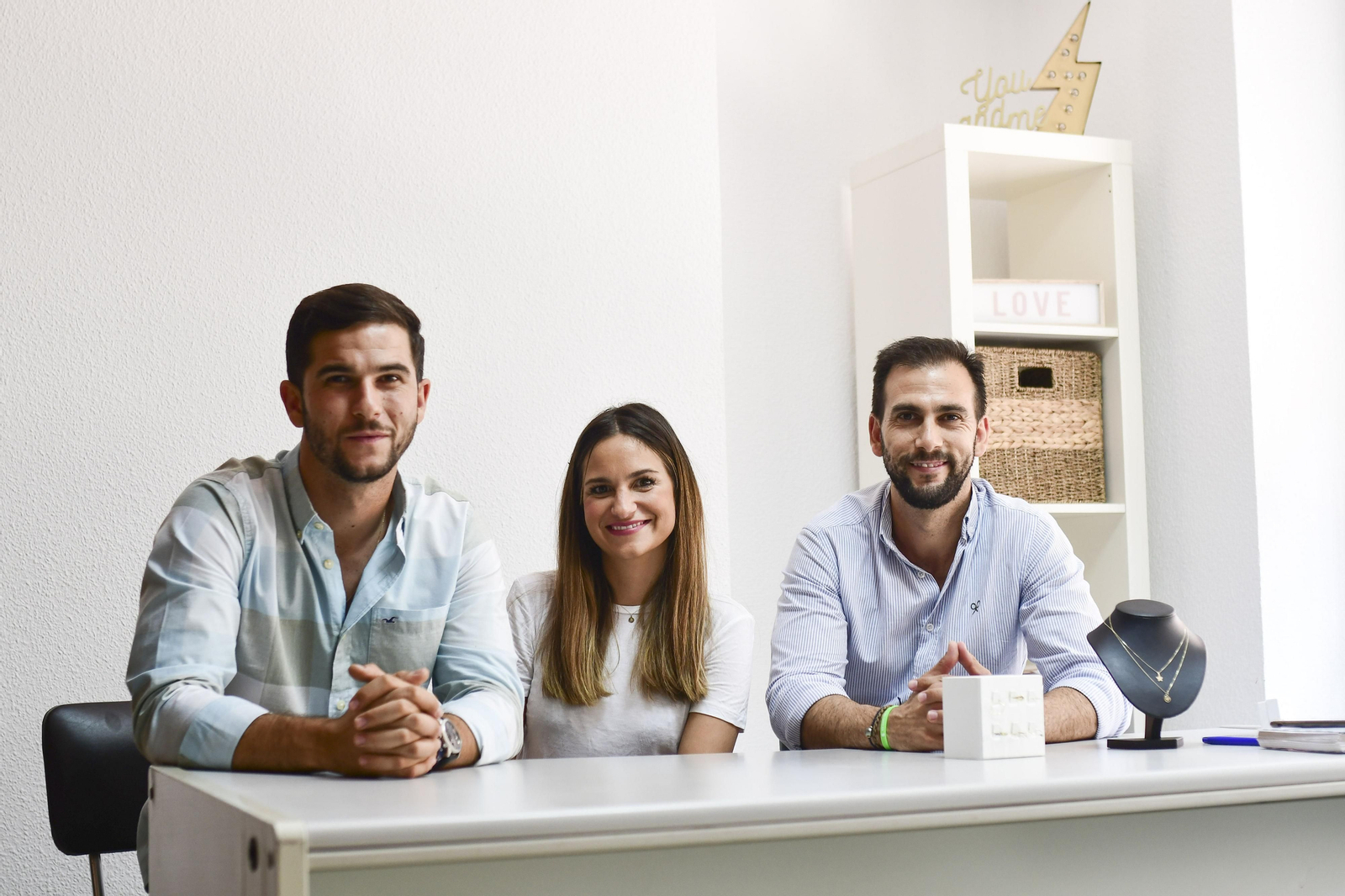 Francisco Claus, Beatriz Soldado y Miguel Claus, el equipo de la marca 'Bea Soldado'. Francisco Claus, Beatriz Soldado y Miguel Claus, el equipo de la marca 'Bea Soldado'.