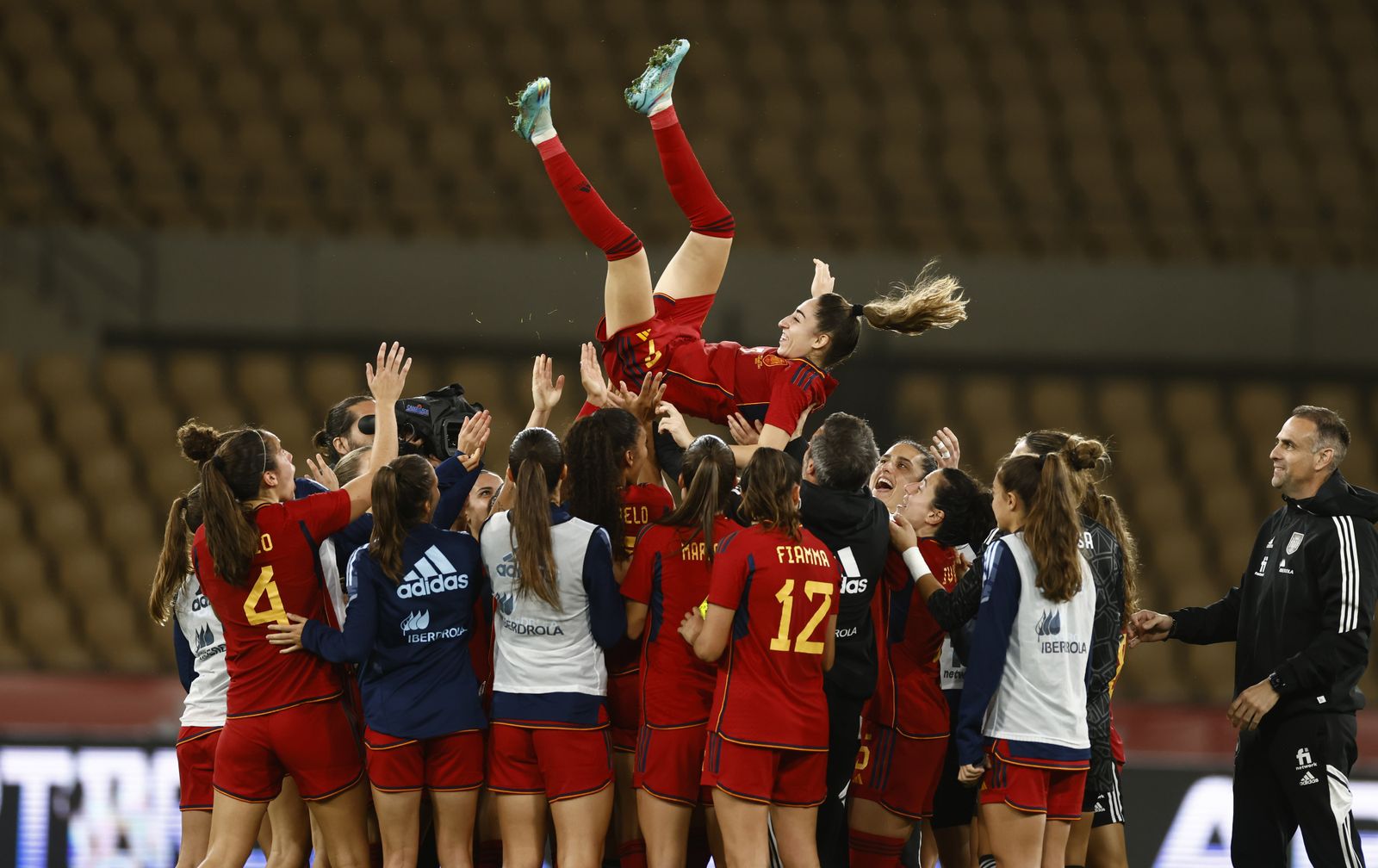 Las imágenes del España - Japón femenino en Sevilla